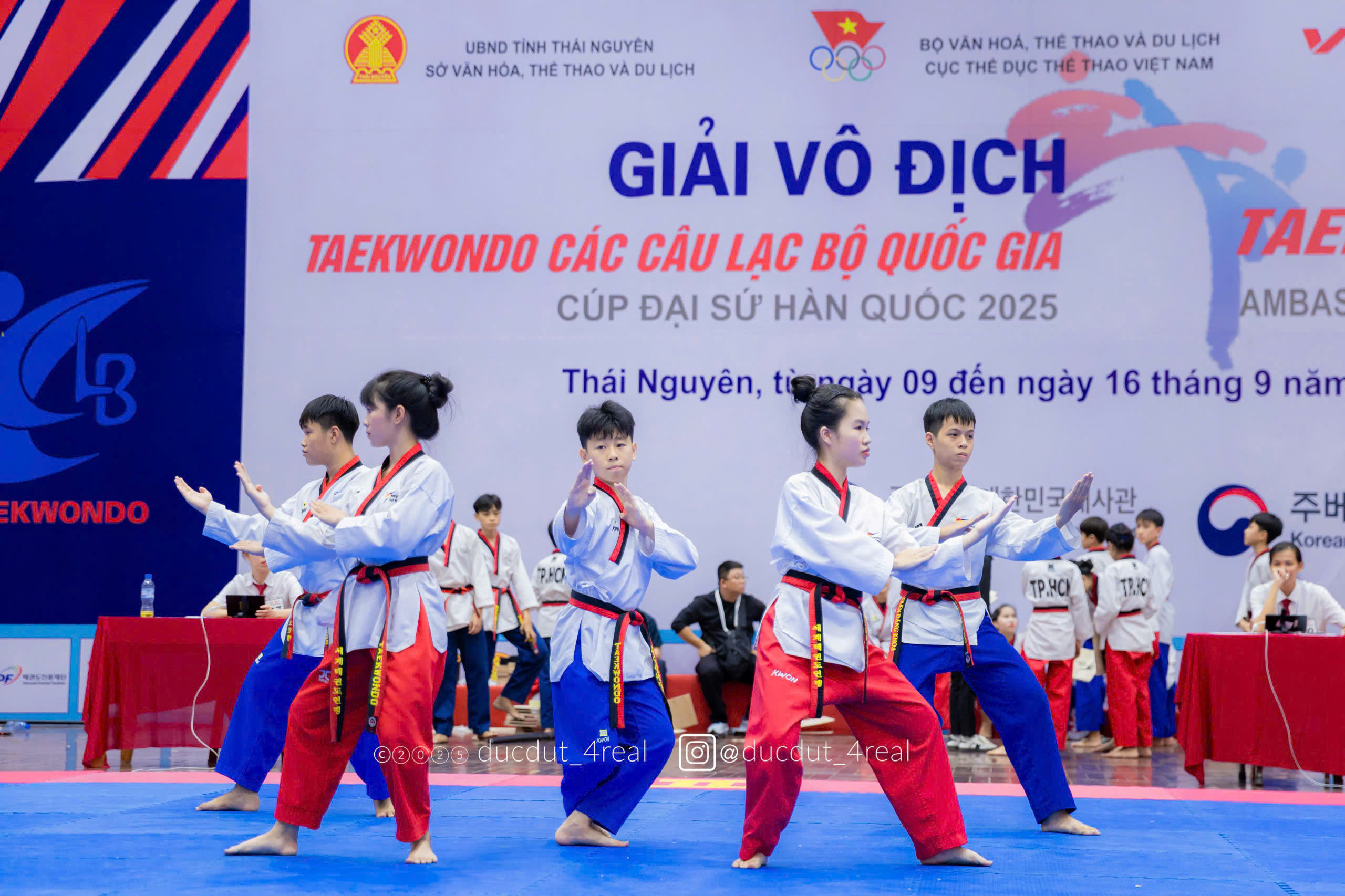 Đội học sinh Thái Hải thi đấu Taekwondo và khẳng định chất lượng đào tạo